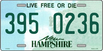 NH license plate 3950236