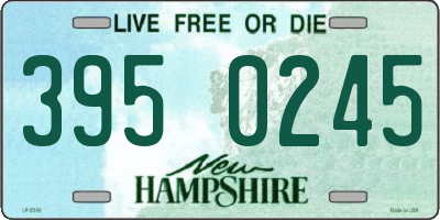 NH license plate 3950245