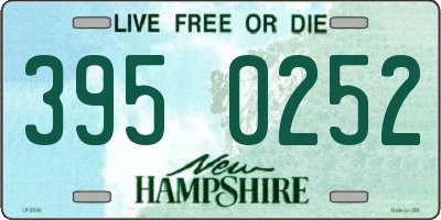NH license plate 3950252