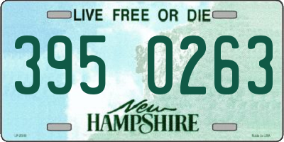 NH license plate 3950263
