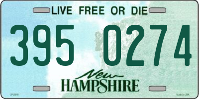 NH license plate 3950274