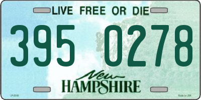 NH license plate 3950278