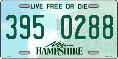 NH license plate 3950288