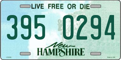 NH license plate 3950294