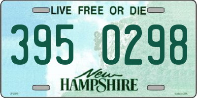 NH license plate 3950298