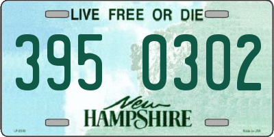 NH license plate 3950302