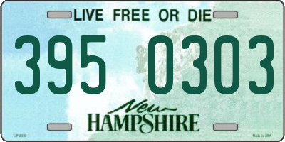 NH license plate 3950303