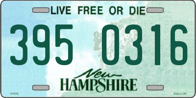 NH license plate 3950316