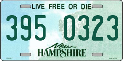 NH license plate 3950323