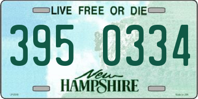 NH license plate 3950334