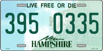 NH license plate 3950335