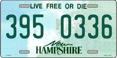 NH license plate 3950336
