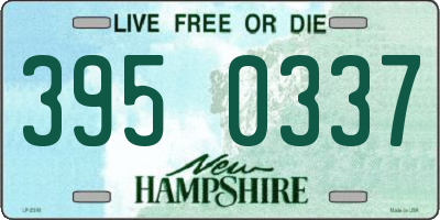 NH license plate 3950337