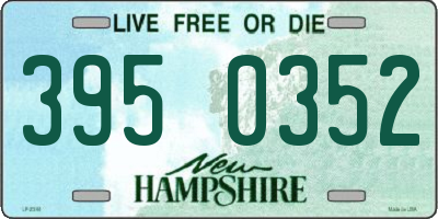 NH license plate 3950352