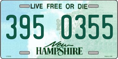NH license plate 3950355
