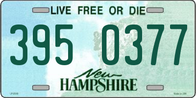 NH license plate 3950377