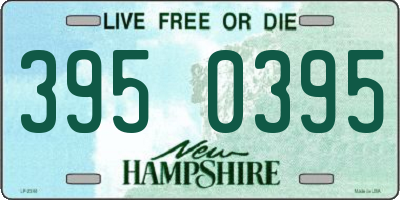 NH license plate 3950395