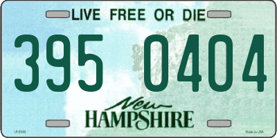 NH license plate 3950404