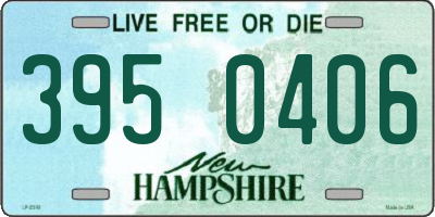 NH license plate 3950406