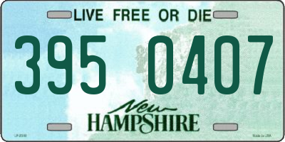 NH license plate 3950407