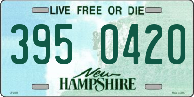 NH license plate 3950420