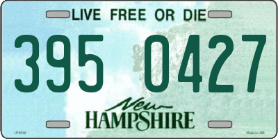 NH license plate 3950427