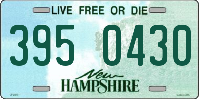 NH license plate 3950430