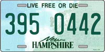 NH license plate 3950442