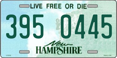 NH license plate 3950445