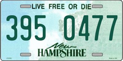 NH license plate 3950477