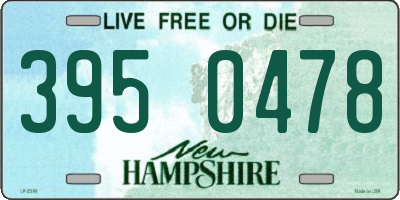 NH license plate 3950478