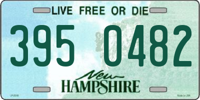 NH license plate 3950482