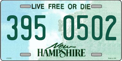 NH license plate 3950502