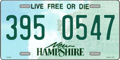 NH license plate 3950547
