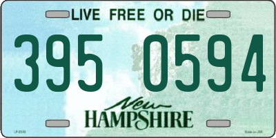 NH license plate 3950594