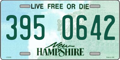 NH license plate 3950642
