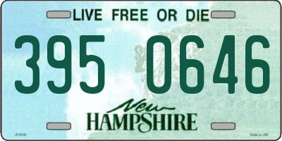 NH license plate 3950646