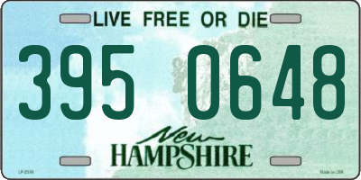 NH license plate 3950648