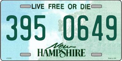 NH license plate 3950649