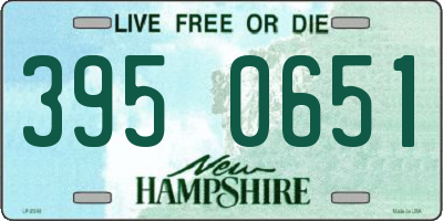 NH license plate 3950651