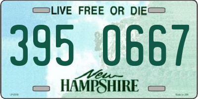 NH license plate 3950667
