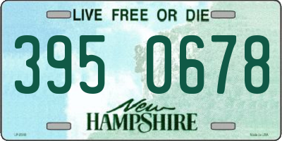 NH license plate 3950678