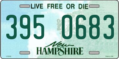 NH license plate 3950683
