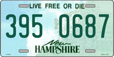 NH license plate 3950687
