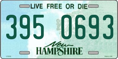 NH license plate 3950693