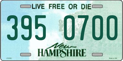 NH license plate 3950700