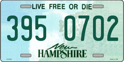 NH license plate 3950702
