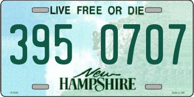 NH license plate 3950707