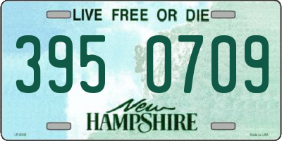 NH license plate 3950709