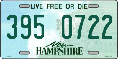NH license plate 3950722